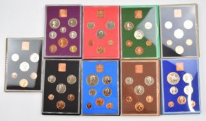 Royal Mint Coinage of The United Kingdom and Northern Ireland brilliant uncirculated coin sets