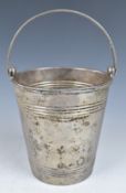 Goldsmiths and Silversmiths Company Limited George VI hallmarked silver novelty ice bucket or flower
