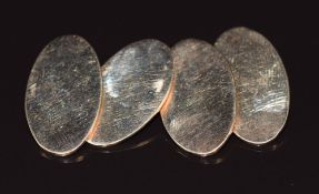A pair of 9ct gold cufflinks, 10.1g