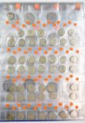 An amateur collection of UK coinage Queen Victoria onwards with lots of consecutive dates and silver