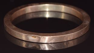 Art Deco 9ct gold flapper bangle, Birmingham 1920, 20.8g