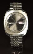Seiko 5 gentleman's automatic wristwatch ref. 6119-7080 with day and date aperture, stainless