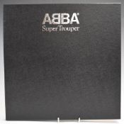 Abba - Super Trouper box set (ABBOX1) box, record, book, booklets and unused poster generally Ex