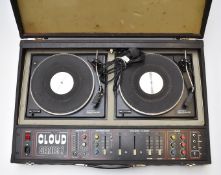 Cloud series 7 disco record deck, serial number 00437, includes two Garrard Disco Driver 80