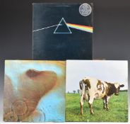Pink Floyd - Three early issue albums comprising Meddle (SHVL 795 A3/B1) name to rear cover and side