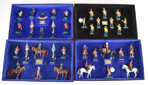 Four Britains Limited Edition 8 and 10 piece toy soldier box sets comprisng The United States Army