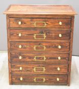 Collector's chest of six drawers, W58 x D32 x H67cm