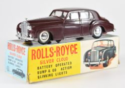 CN Toys Hong Kong battery operated Roll-Royce Silver Cloud with blinking lights and bump and go