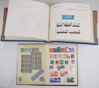 Stanley Gibbons album of mint GB commemorative stamps 1924-1981, together with a stockbook of mint