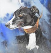 Vic Grainger gouache study of a dog 'Minnie', titled Bookmark, signed and dated 1983 lower left,