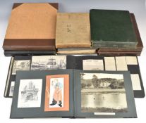 Nine photograph albums / scrapbooks, possibly relating to the family of Major W F Wailes - Fairbairn