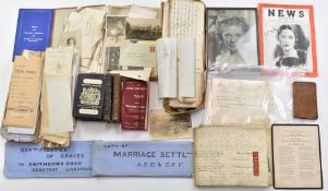 A large quantity of ephemera relating to the Maple (originally Mapell) family of Coalbrookdale /