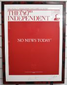 Damien Hirst (born 1965) signed limited edition (106/300) silkscreen print 'No News Today', 2006,