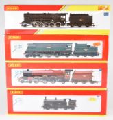 Four Hornby 00 gauge model railway steam locomotives comprising R2559 BR Princess Class 4-6-2, R2218