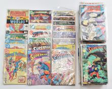 Over one hundred and twenty Superman and similar titles including Action Comics, Worlds Finest,