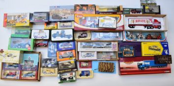 A collection of diecast model cars including Corgi, Lledo, Joal, Cararama, Matchbox etc, all in