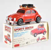 Alps (Japan) Touch-O-Matic Sporty Beetle, Rally Type Volkswagen, red body, silver hubs with roof