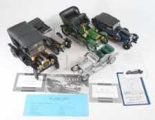 Five Franklin Mint model cars to include 1907 Rolls-Royce Silver Ghost and 1929 Rolls-Royce Phantom,