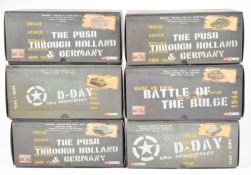 Six Corgi D-Day 60th Anniversary 1:50 scale diecast model tanks to include Cruiser Tank A34 Comet