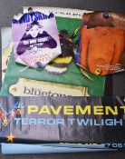 A collection of music posters, including three Finch 'Say Hello to Sunshine', The Bluetones '