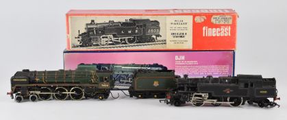 Two kit built 00 guauge model railway steam locomotives comprising DJH Duke of Gloucester and