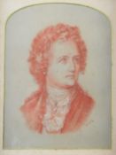 Victorian pastel portrait of a gentleman, monogramed JS or SJ and dated 1881 lower right, 27 x 20cm,