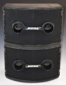 A pair of Bose 802 series 2 professional loudspeakers.