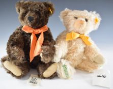 Two Steiff Teddy bears, one Oliver Spring musical with blonde mohair shaved snout and jointed