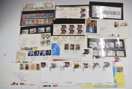 Collection of presentation packs mint Olympics 2012 stamps and first day covers, face value of packs