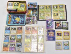 A collection of Pokemon cards comprising Base, Jungle, Rocket and later examples, to include Holo