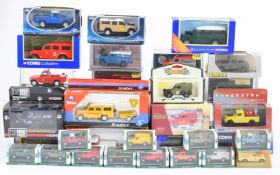 Forty diecast model Land Rovers to include Corgi, Oxford, ERTL, Solido and Vanguards, all in
