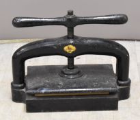 Cast iron book or similar press