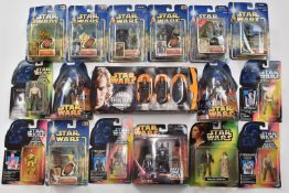 Seventeen Star Wars action figures including Anakin Skywalker Evolutions box set, Return of the Jedi