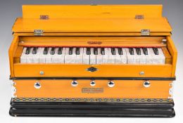 Bina Deluxe Tarang Harmonium, with double key coupler and double bellows