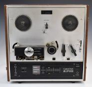 Akai X-200D cross-field custom deck solid state reel-to-reel tape recorder.