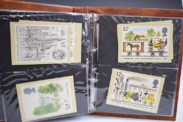 A large GB and world stamp collection in various albums and folders, including a large album of