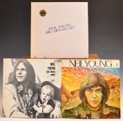 Neil Young - Three albums comprising BBC Broadcast (coloured vinyl), Old Man's Fancy and Neil