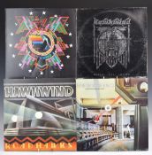 Hawkwind - Four albums comprising Doremi Fasol Latido, In Search Of Space (with logbook),