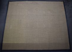 Modern sisal or similar rug, approximately 250 x 300cm