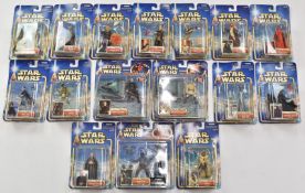 Fifteen Star Wars Attack of the Clones collection 2 action figures by Hasbro, 2002, to include Jar