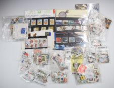 GB and world stamp collection in three albums and loose