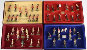 Four Britains Limited Edition 10 and 12 piece toy soldier box sets comprising The Welsh Guards,