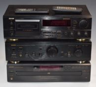 Denon PMA-355UK integrated stereo amplifier, Denon DCM-280 stereo CD player and Denon DRM-595 stereo