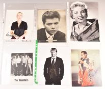 Thirty five music related autographs to include signed photos of Lionel Richie, Diana Ross, The