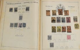 The Illustrated Postage Stamp Album sparsely filled and remaindered in places, ranges include