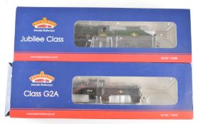 Two Bachmann 00 gauge model railway locomotives comprising 31-178DC BR Jubilee and 31-477DC class