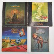 Four fantasy style books comprising 'Mytho-Poeikon' by Patrick Woodroffe, 'Views' by Roger Dean, '