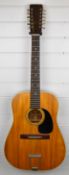 Landola V-73 Finnish made twelve string acoustic guitar with alpine spruce top in natural finish and