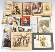 Very large collection of named photographic cards, stereoscopic cards, ephemera including stars of