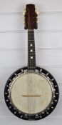 Barnes & Mullins of London banjo ukulele/banjo mandolin (Banjolele/Banjolin), in original hard case.